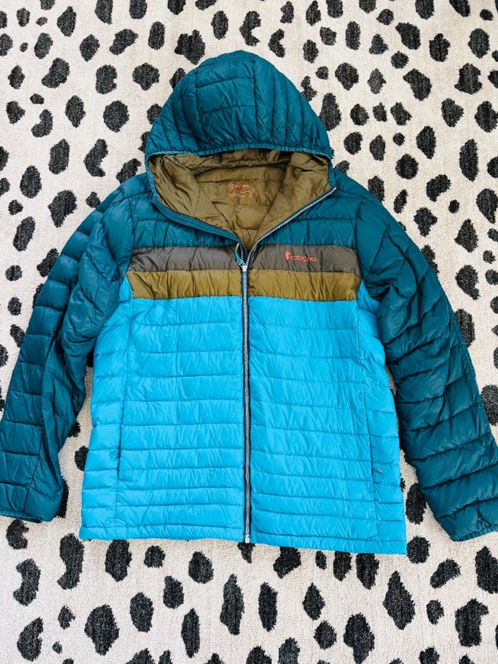Cotopaxi Fuego Hooded Down Jacket Deep Ocean Mineral Blue XXL